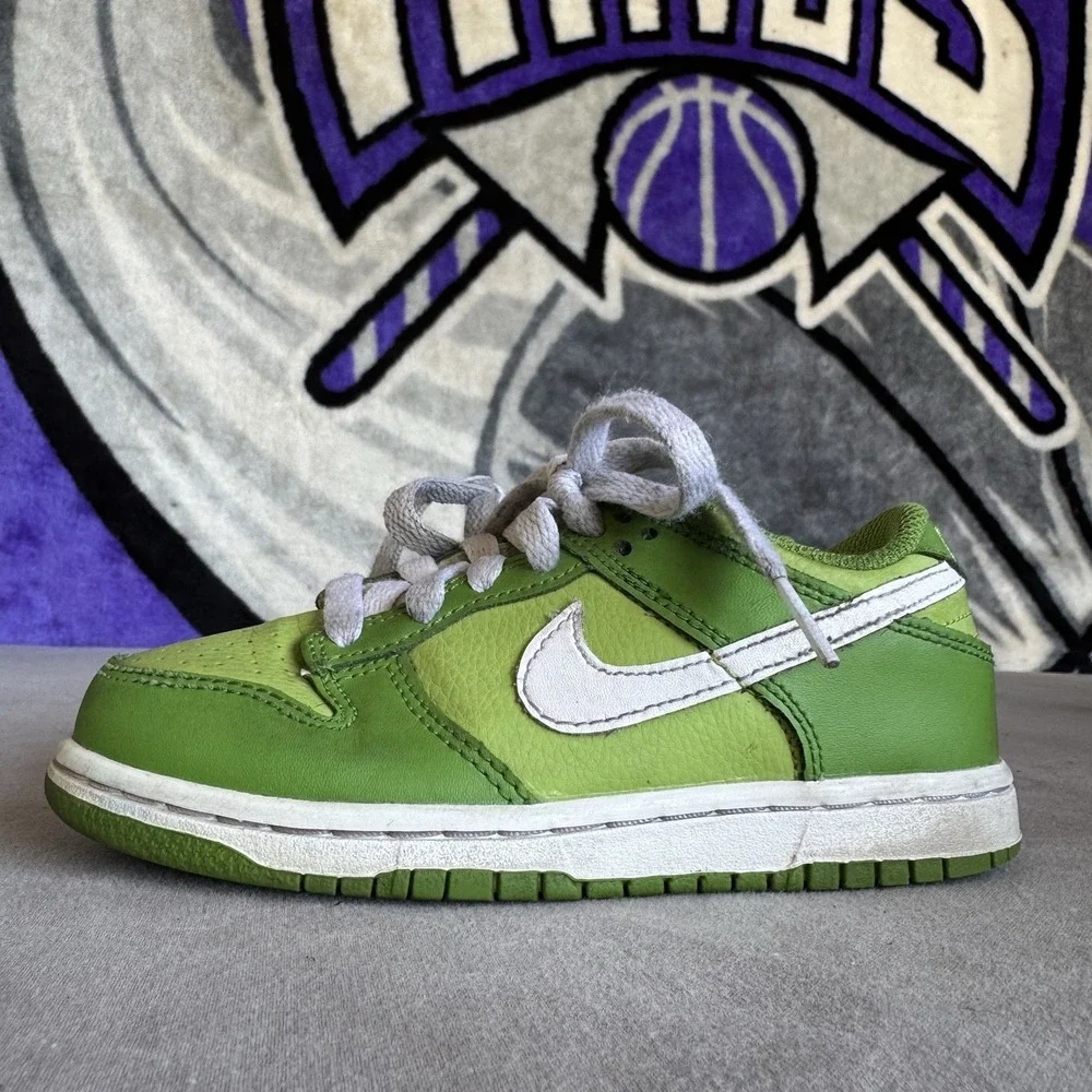 Size 11.5c - Nike Dunk Low Chlorophyll PS - DH9756-301